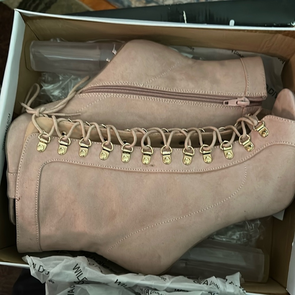 Wild diva open toe heel bootie